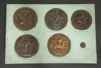 Lot 126 - Twenty-one copper electrotyped copies of Royal Seals