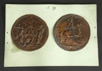 Lot 130 - Eighteen copper electrotyped copies of Royal Seals