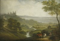 Lot 296 - Anthony Vandyke Copley Fielding (1787-1855)
RIVER LANDSCAPE WITH DISTANT VIEW OF A CASTLE
Oil on panel
16.5 x 23cm