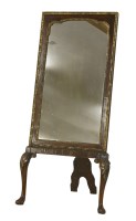 Lot 515 - An adapted George II burr walnut and parcel gilt mirror