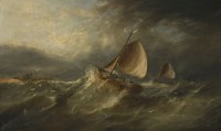 Lot 311 - William Henry Williamson (1820-1883)
'DUTCH GALLIOT ENTERING A PORT IN THE NORTH SEA'
Signed l.l.