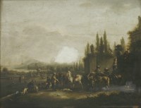 Lot 292 - Manner of Philips Wouwerman
A HUNTING PARTY
Oil on panel
41 x 51cm