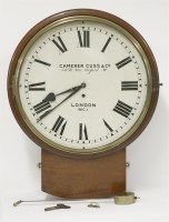 Lot 382 - A mahogany wall clock