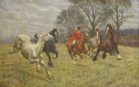 Lot 333 - Richard Henry Brock (fl.1897-1915)
'THE FIFTH HORSEMAN OF THE APOCALYPSE'
Signed and dated 1903 l.r.