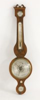 Lot 191 - A mahogany wheel barometer