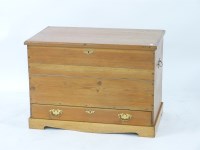 Lot 1501 - A stripped pine chest