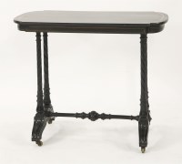 Lot 1478 - An Aesthetic Movement ebonised table