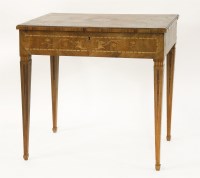 Lot 1480 - An 18th century North Italian marquetry table