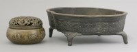 Lot 654 - A bronze incense Burner