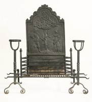 Lot 1256 - A 19th century dog grate