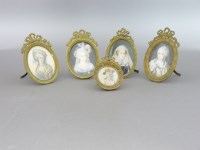 Lot 1345 - Five portrait miniatures on ivory of ladies
images 6.5 x 5cm