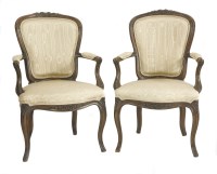 Lot 1585 - A pair of 19th century armchairs