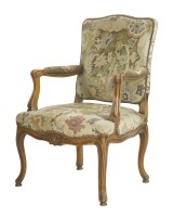 Lot 1592 - A 19th century upholstered armchair