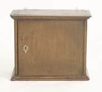 Lot 438 - An oak wall-mounted spice cupboard