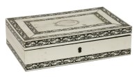 Lot 157 - An Anglo-Indian Vizagapatam ivory box