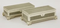 Lot 158 - Two Anglo-Indian ivory glove boxes