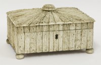 Lot 162 - An Anglo-Indian antler workbox