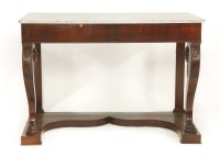 Lot 582 - A mahogany console table