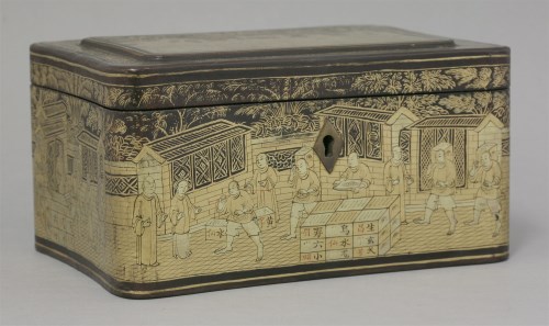 Lot 254 - A lacquer Tea Box
