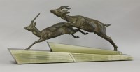 Lot 361 - An Art Deco spelter group