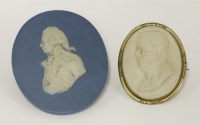Lot 92 - Two portrait bust plaques