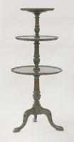 Lot 569 - A mahogany three tier dumb waiter