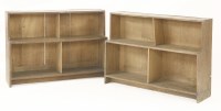 Lot 657 - A pair of oak bookcases by Ernest Gimson