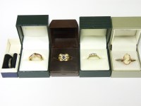 Lot 72 - A 9ct gold ruby and diamond channel set ring