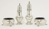 Lot 183A - Two George III silver casters