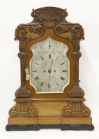 Lot 423 - A Regency mahogany bracket clock