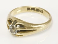 Lot 13 - An 18ct gold gentleman's single stone diamond ring