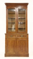 Lot 721 - A Victorian glazed mahogany bookcase