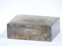 Lot 160 - A silver cigarette box
