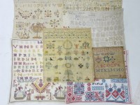 Lot 336 - A collection of approximately forty samplers