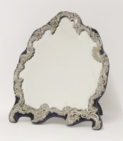 Lot 166 - A Victorian silver mounted dressing table mirror
