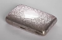 Lot 90 - A Victorian silver cigar case