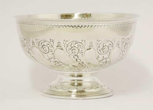 Lot 191 - A Victorian silver pedestal bowl