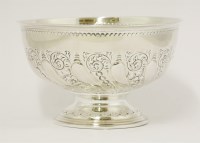 Lot 191 - A Victorian silver pedestal bowl