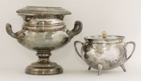 Lot 54 - A George III old sheffield plate two handled wine cooler