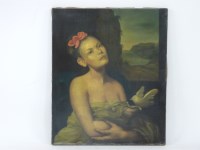 Lot 527 - Cesare Tallone (Italian 1853-1919)
'A PASSIONE SEGRETA' 
Signed l.r.