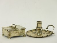 Lot 93 - An early Victorian silver chamber stick