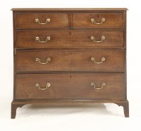 Lot 768 - A George III mahogany chest of drawers