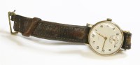 Lot 58 - A 9ct gold gentlemen's Cyma mechanical strap watch