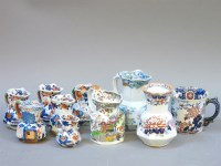 Lot 444 - Eight Masons ironstone jugs