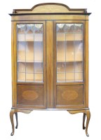 Lot 767 - An Edwardian mahogany display cabinet