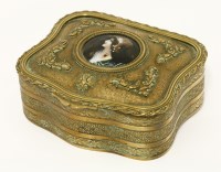 Lot 223 - A brass jewellery box