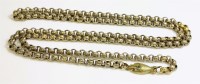 Lot 266 - A Georgian gold long chain