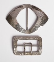 Lot 222 - A silver buckle