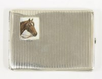 Lot 228 - A Continental silver cigarette case