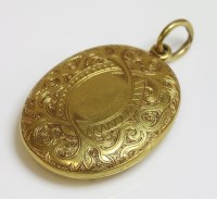 Lot 284 - A late Victorian gold locket